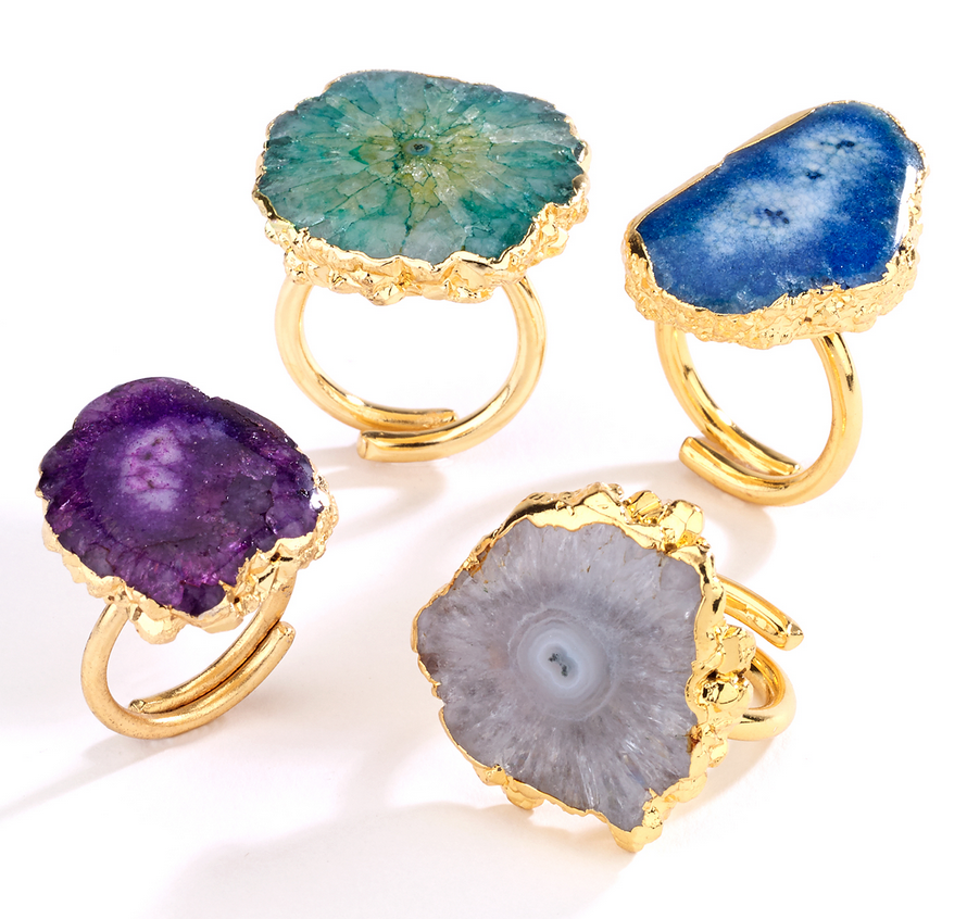Agate Stone Rings - Girl Intuitive