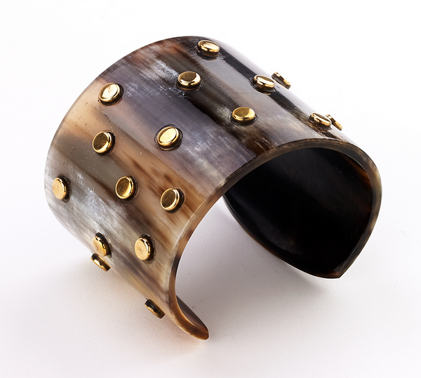 Gold Studded Horn Cuff – Girl Intuitive