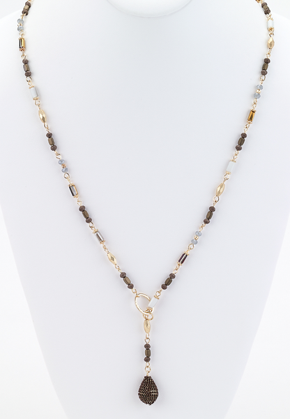 Long Beaded Lariat Necklace – Girl Intuitive