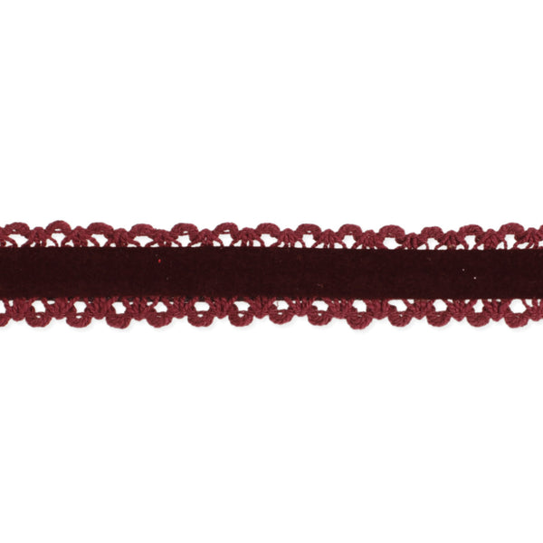 Maroon Velvet & Crochet Choker – Girl Intuitive