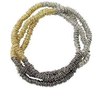 Metallic Stripe Necklace or Bracelet