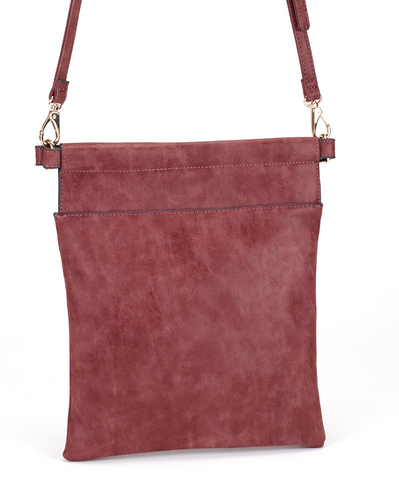 Double Envelope Crossbody Bag in Shearling