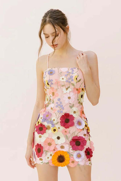 floral mini dress