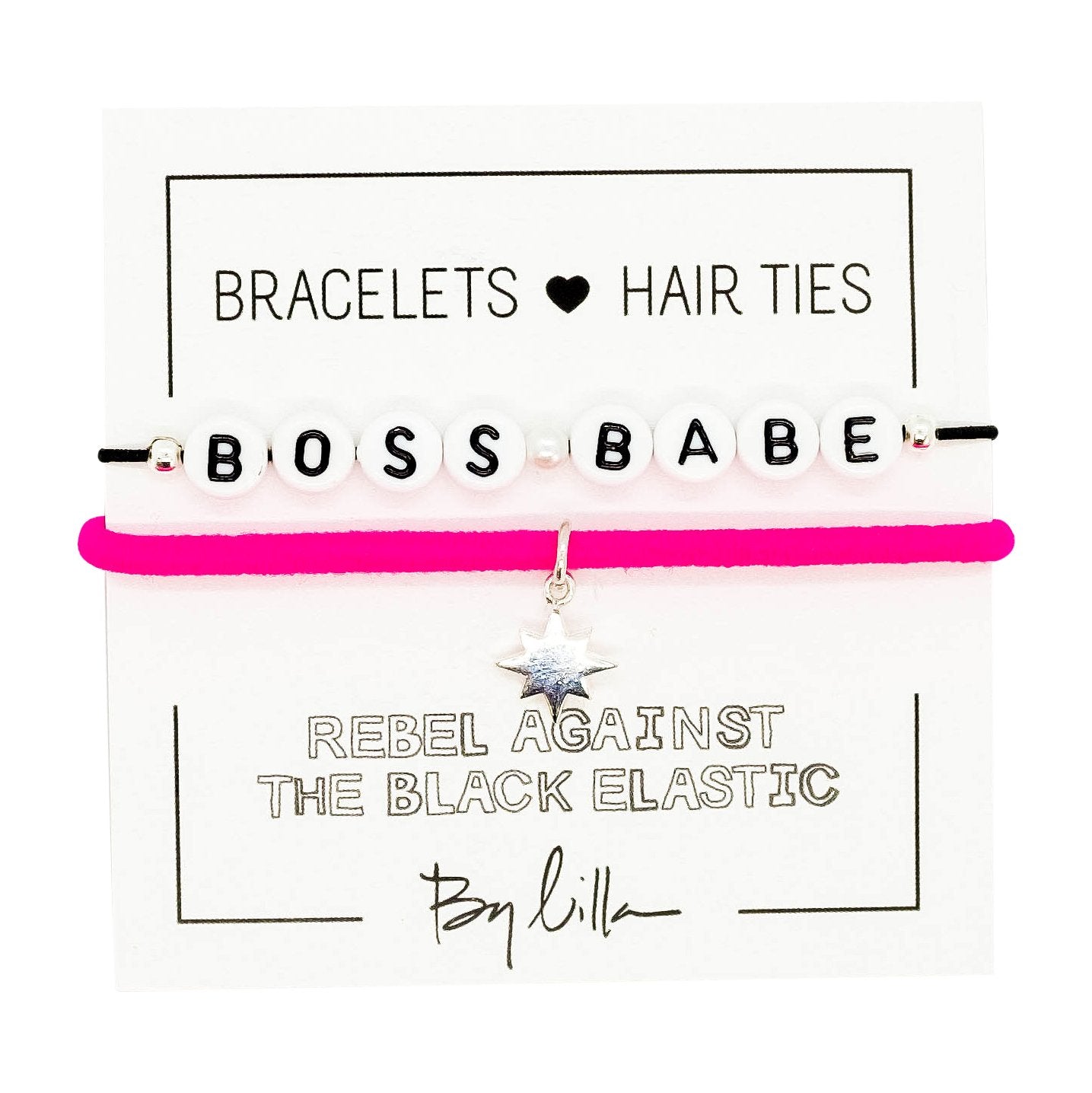 Boss Babe Elastic Hair Tie and Bracelet By Lilla