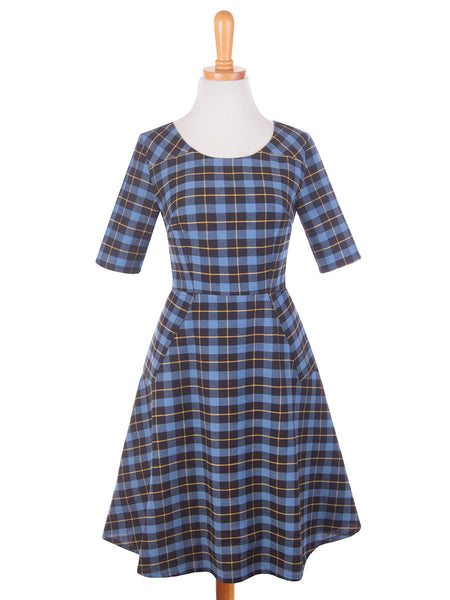 Country Estate Dress Blue – Girl Intuitive