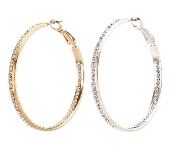 Large Crystal Hoop Earrings – Girl Intuitive