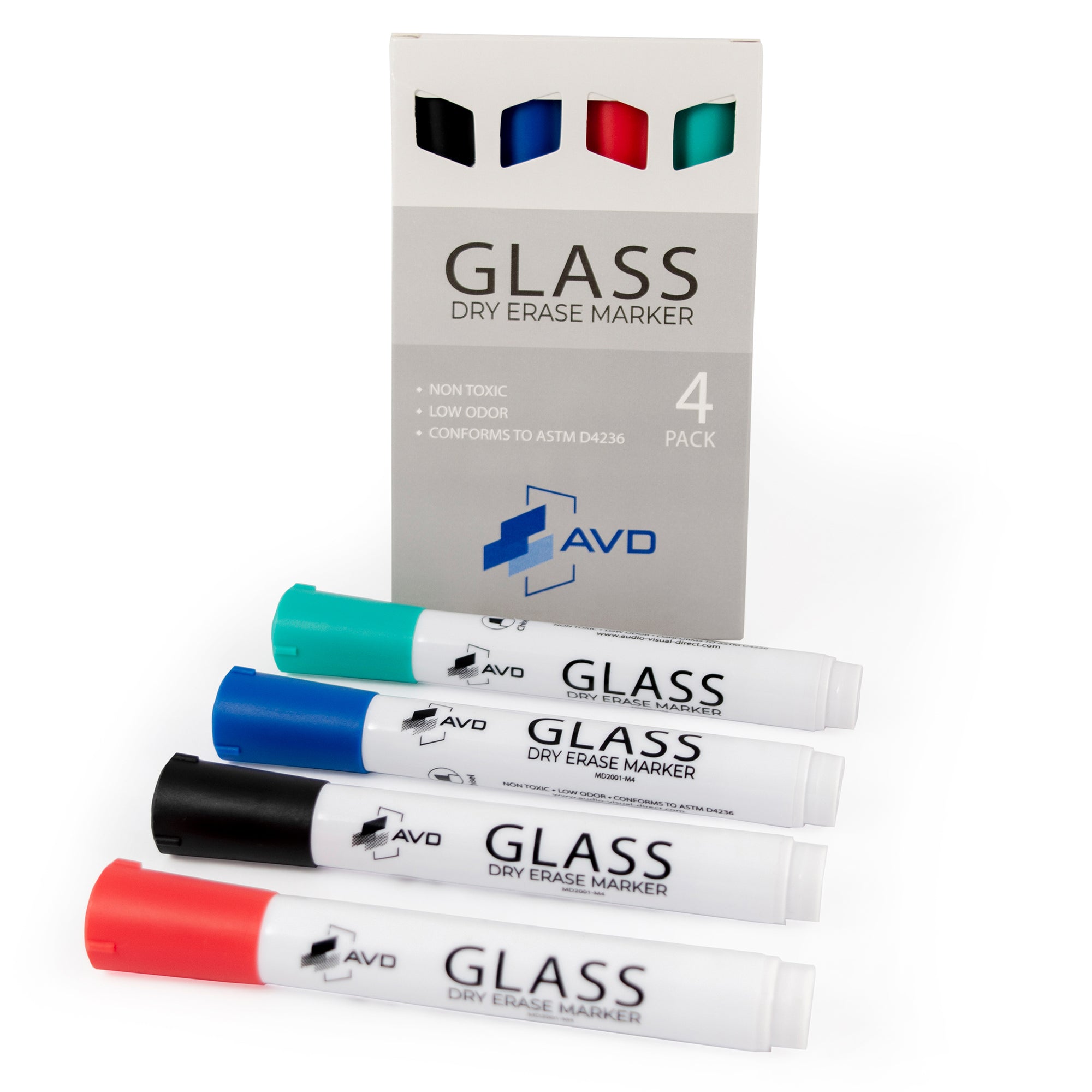 Neon Dry-Erase Markers - Pk 4 (White, Green, Pink 8 Blue) - Ajax Scientific  Ltd