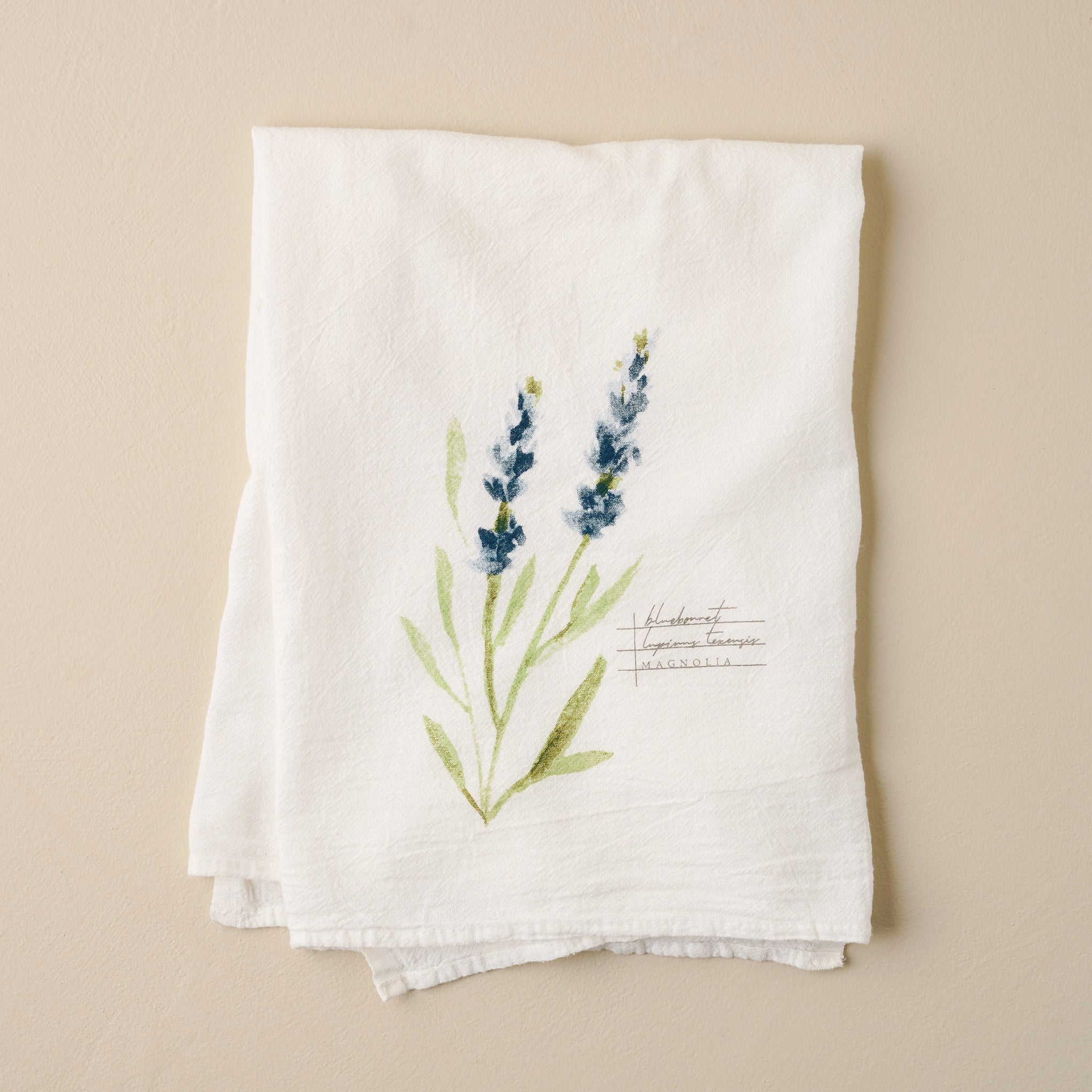 Magnolia Bluebonnet Tea Towel