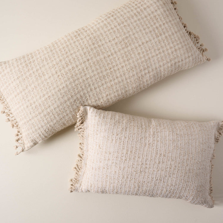 Florence Textured Stripe Lumbar Pillows