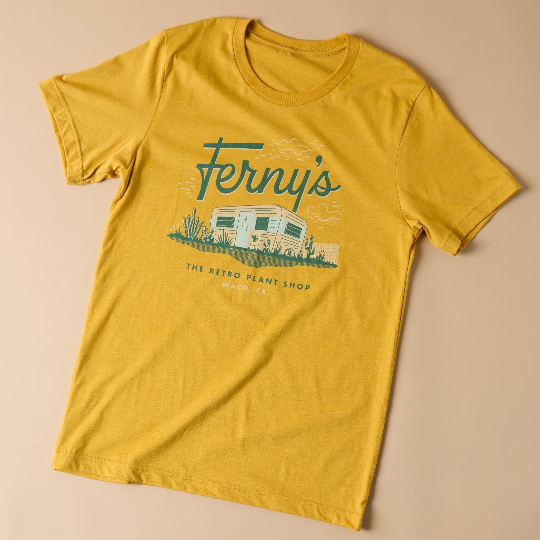 Ferny's Mustard Camper Tee Shirt