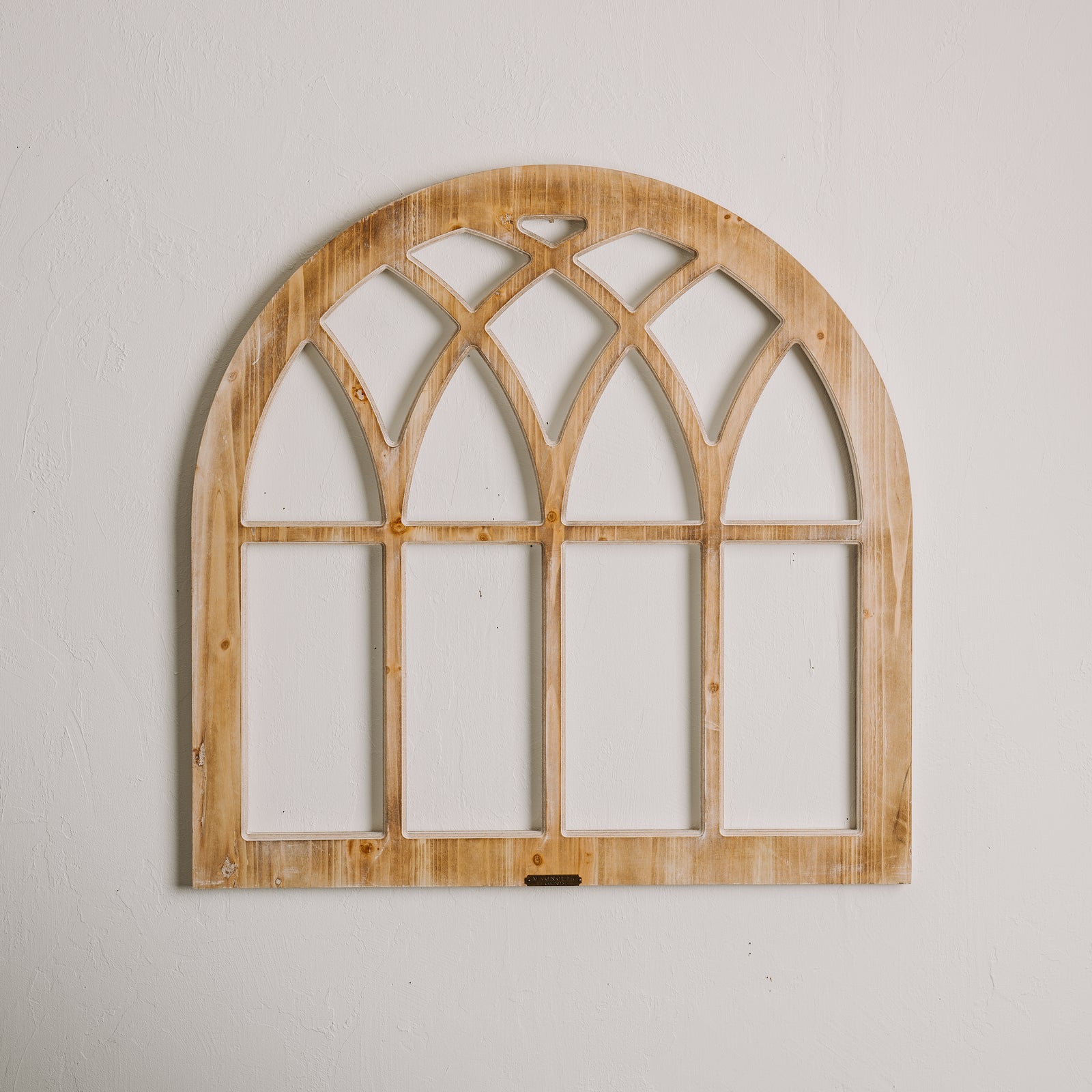 arched wooden window collage picture frame with glass