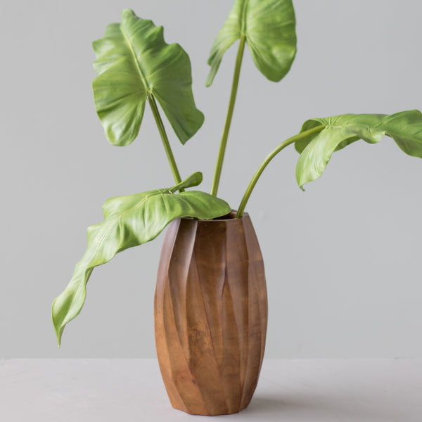 Carina Mango Wood Vase Magnolia