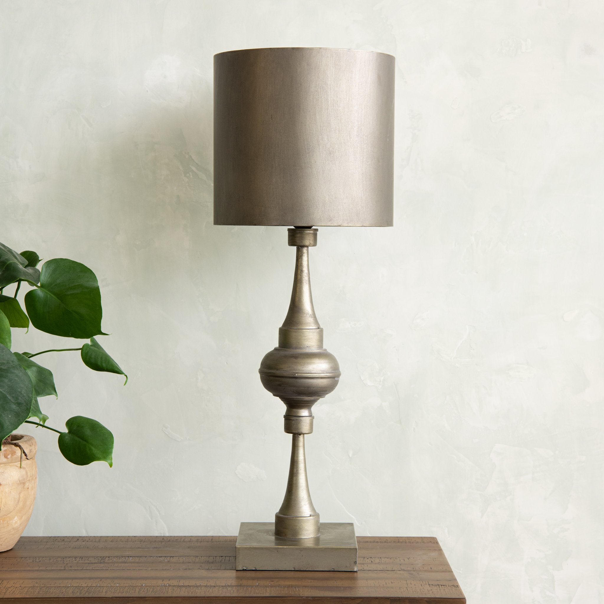 magnolia home ashby large cement table lamp