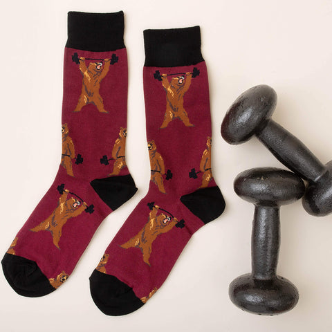 Bearbell animal socks for men