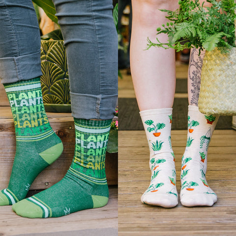 fun plants socks for women