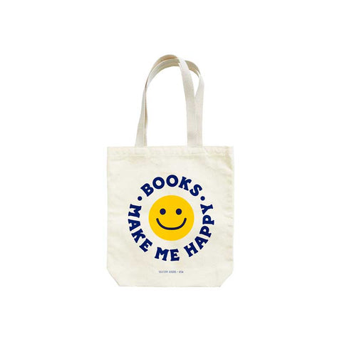 Books Make Me Happy totebag