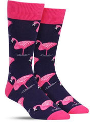 Cool flamingo socks for men