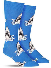 Cool XL shark socks for men
