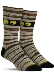 Fun mummy socks for men for Halloween