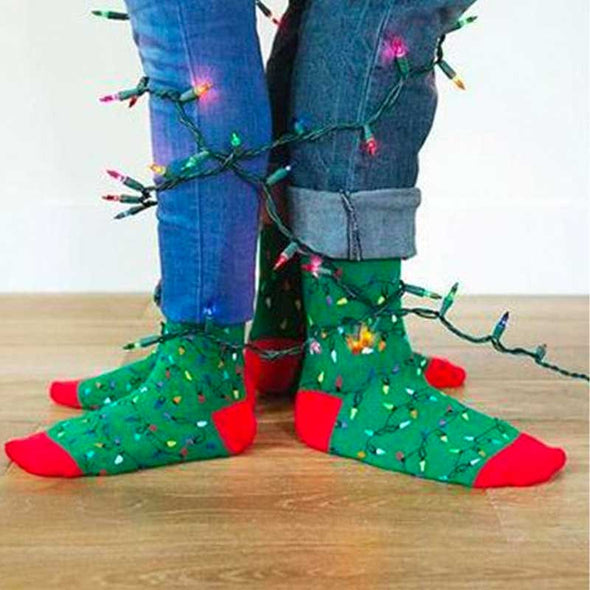 Christmas Lights Socks | Fun Holiday Socks for Men – The Sock Drawer