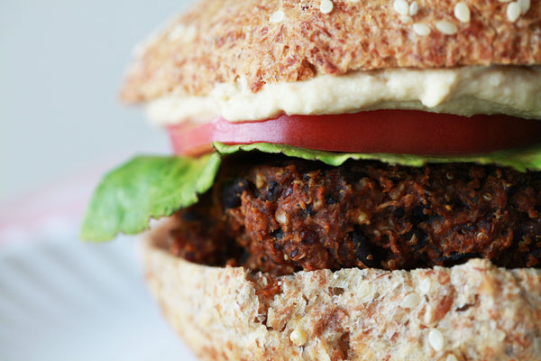 Smoky Black Bean and Sweet Potato Vegan Burger Recipe