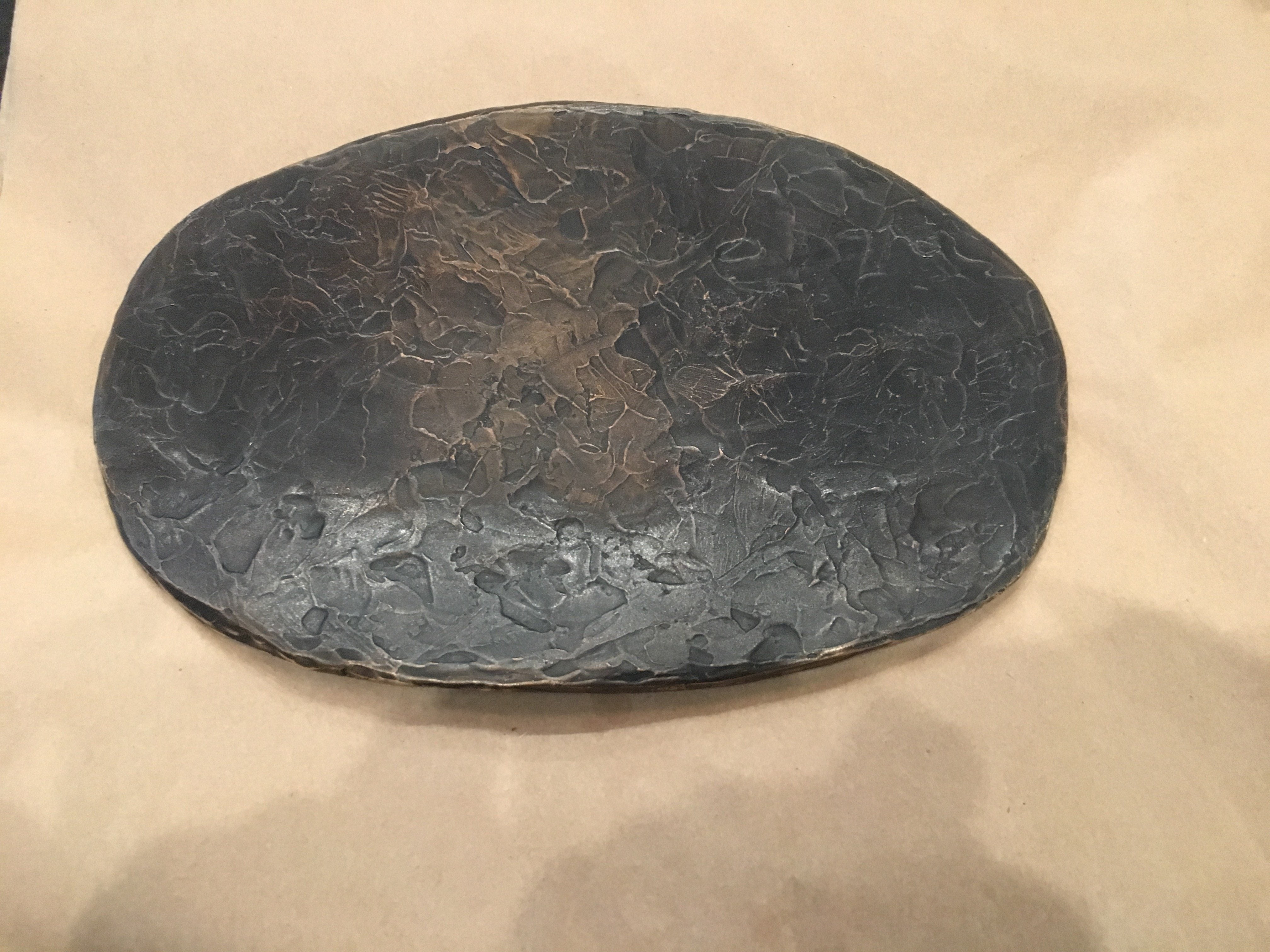 Blackened Bronze Platter
