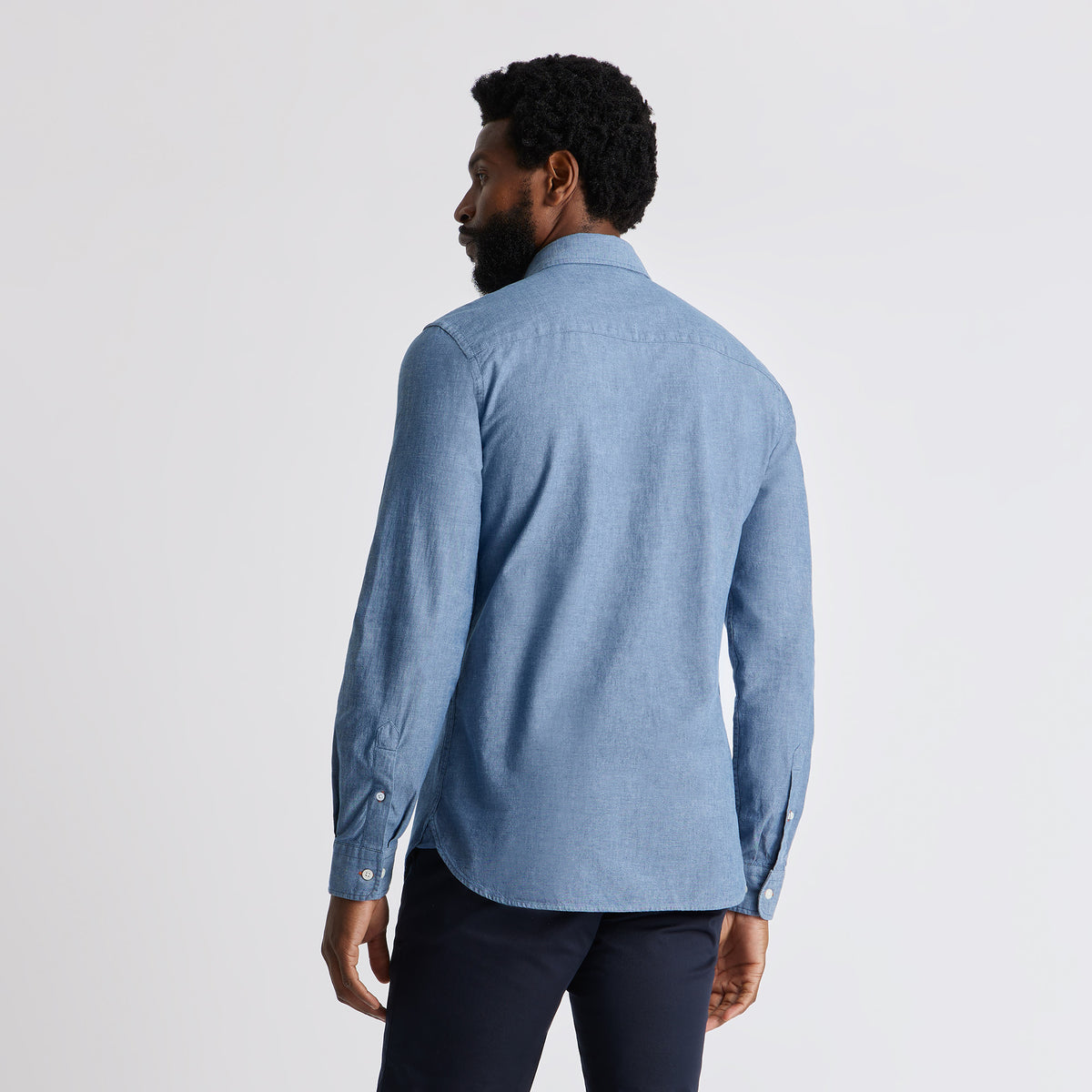 Dark Chambray Blue Oxford - Custom-Fit Classic Men's Shirt - SPOKE - SPOKE