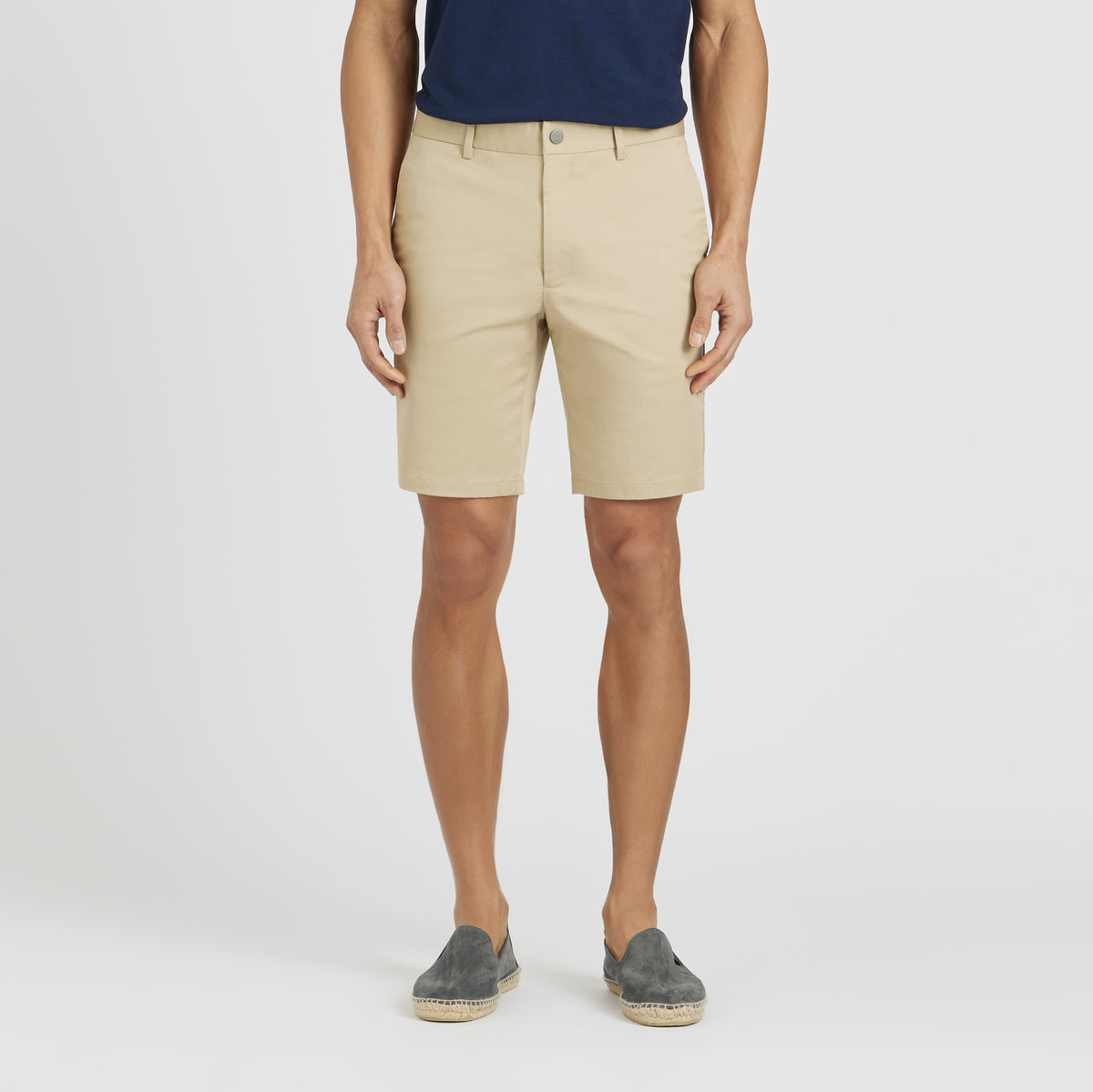 Khaki Sharp Shorts - Men's Bespoke Cotton Shorts - SPOKE - SPOKE