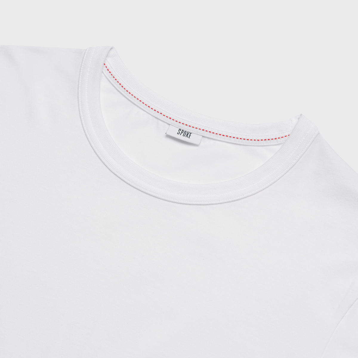 White SPOKE Organic T-Shirt - Men's Custom Fit Long Sleeve T-Shirt - SPOKE