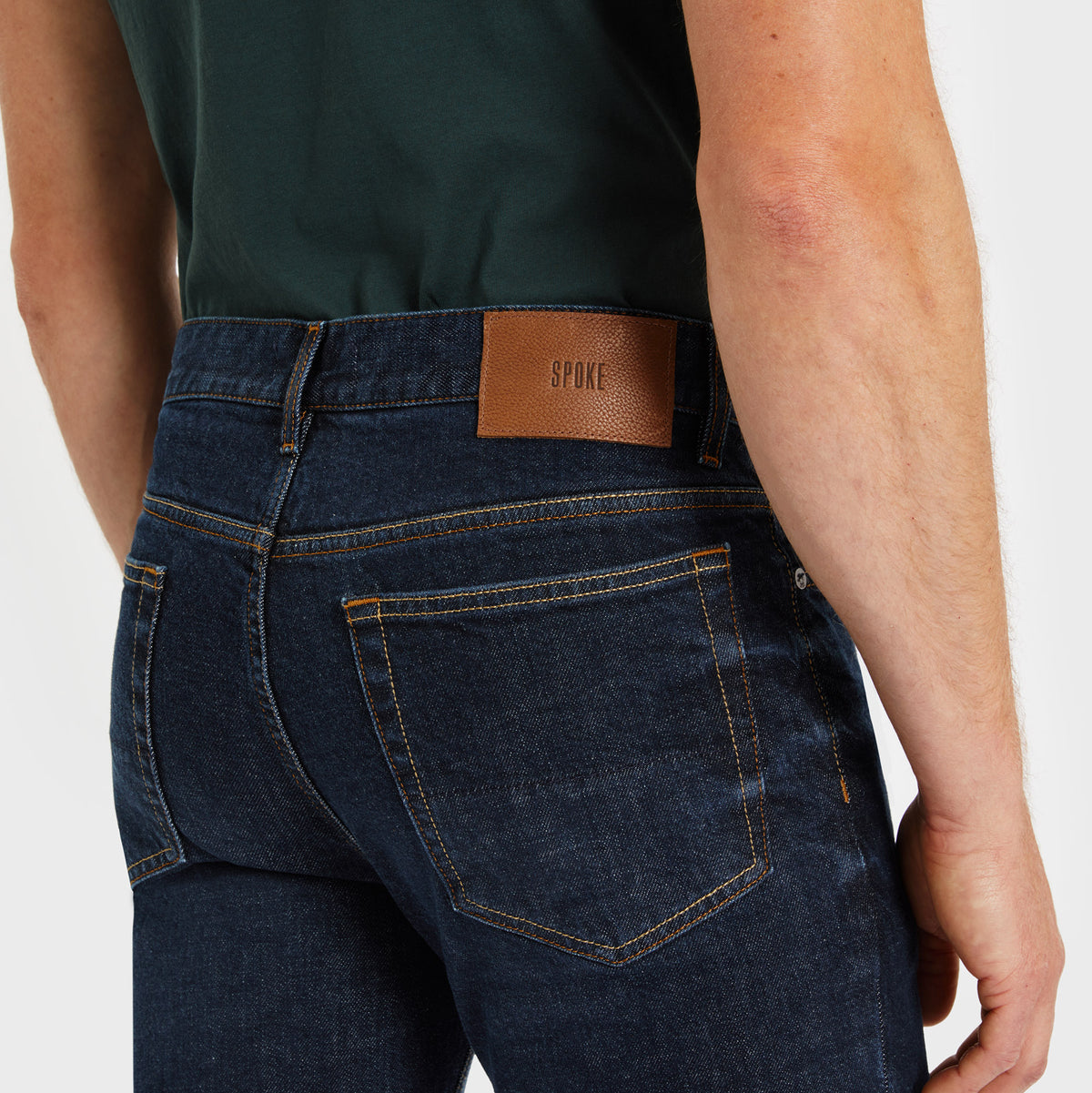 SPOKE 12oz Italian Denim - 1 Year Wash Custom Fit Jeans - SPOKE