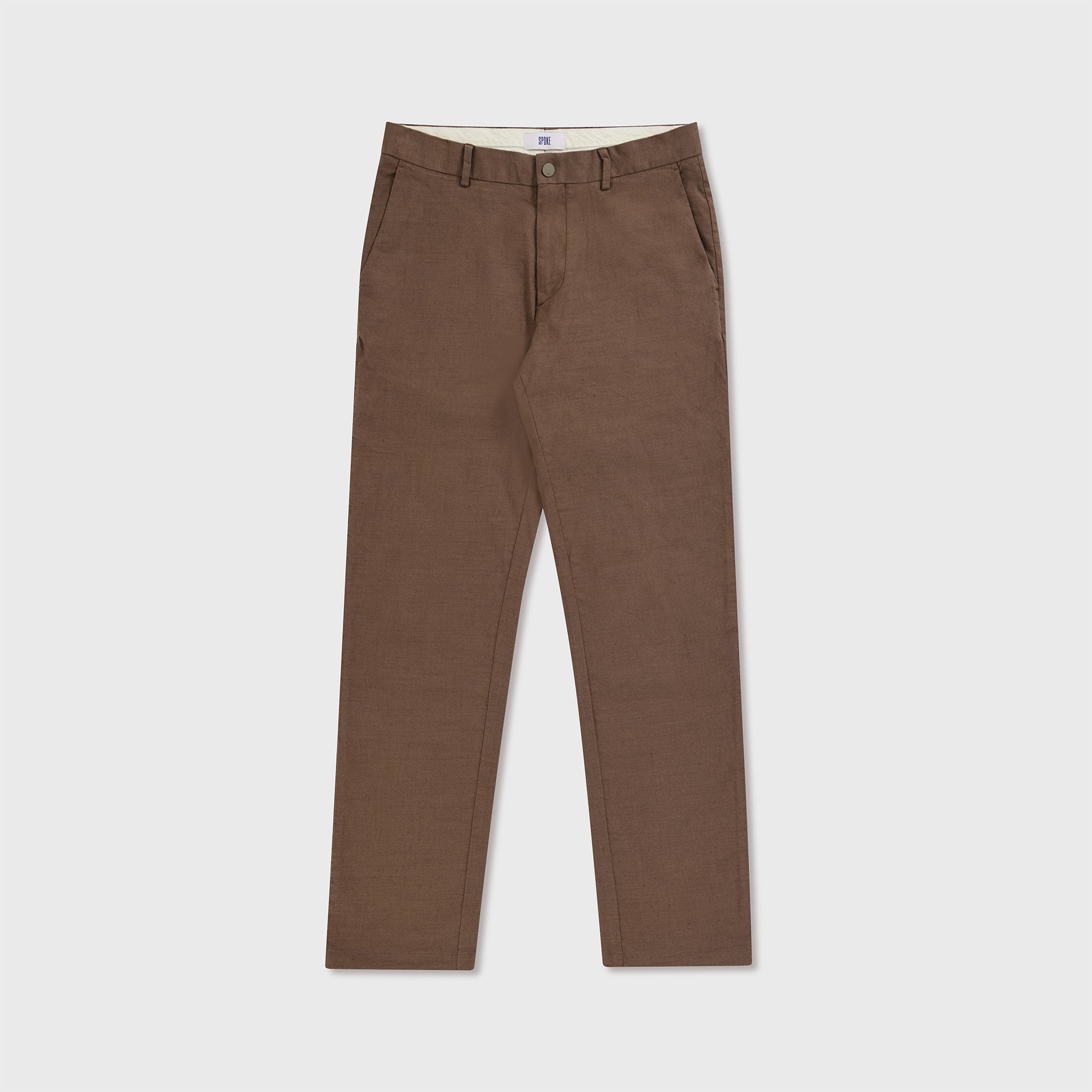 Fossil Brown Linen Sharps - Everyday Men's Custom Fit Chino Pants ...