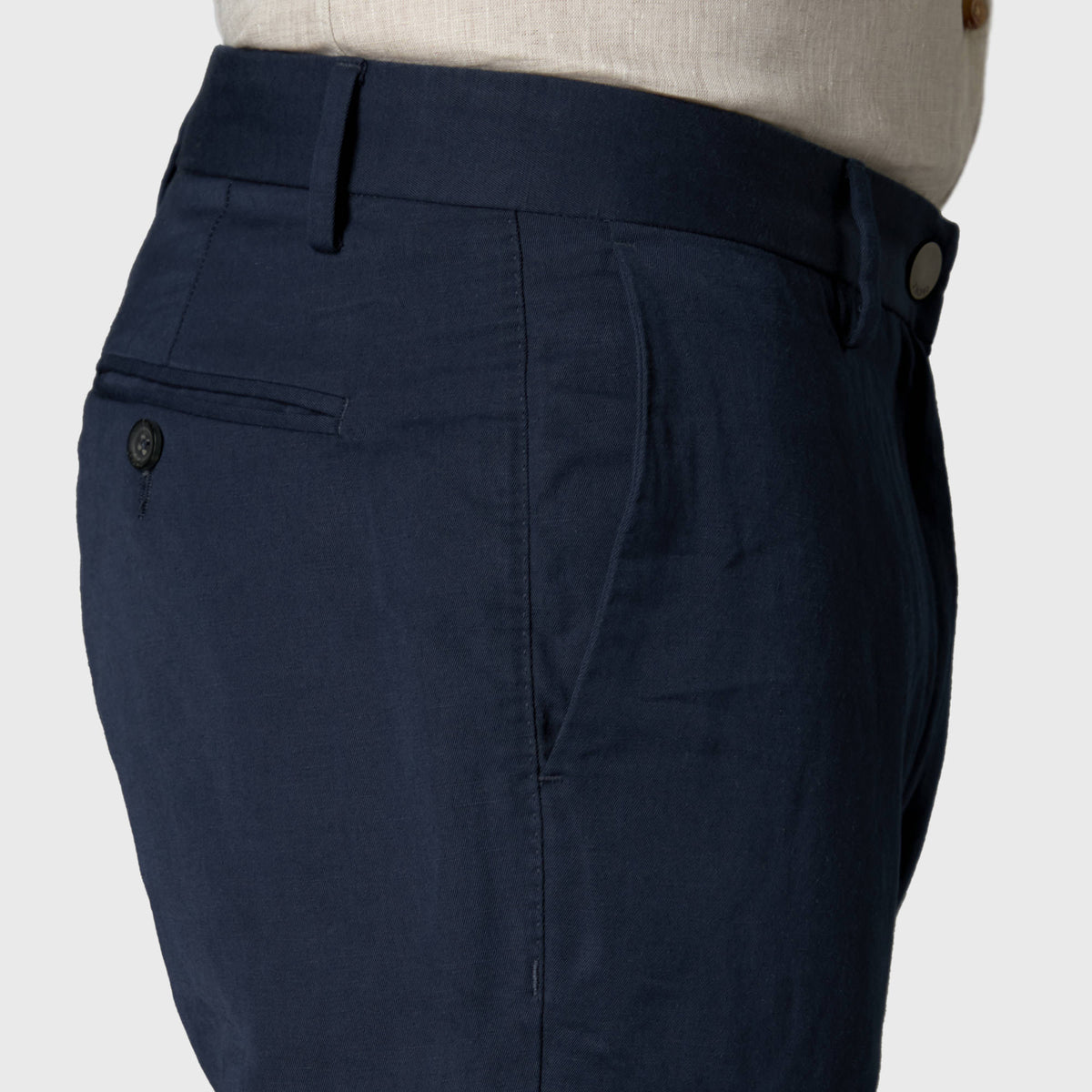 Navy Linen Lightweights - Bespoke Men's Summer Trousers - SPOKE - SPOKE