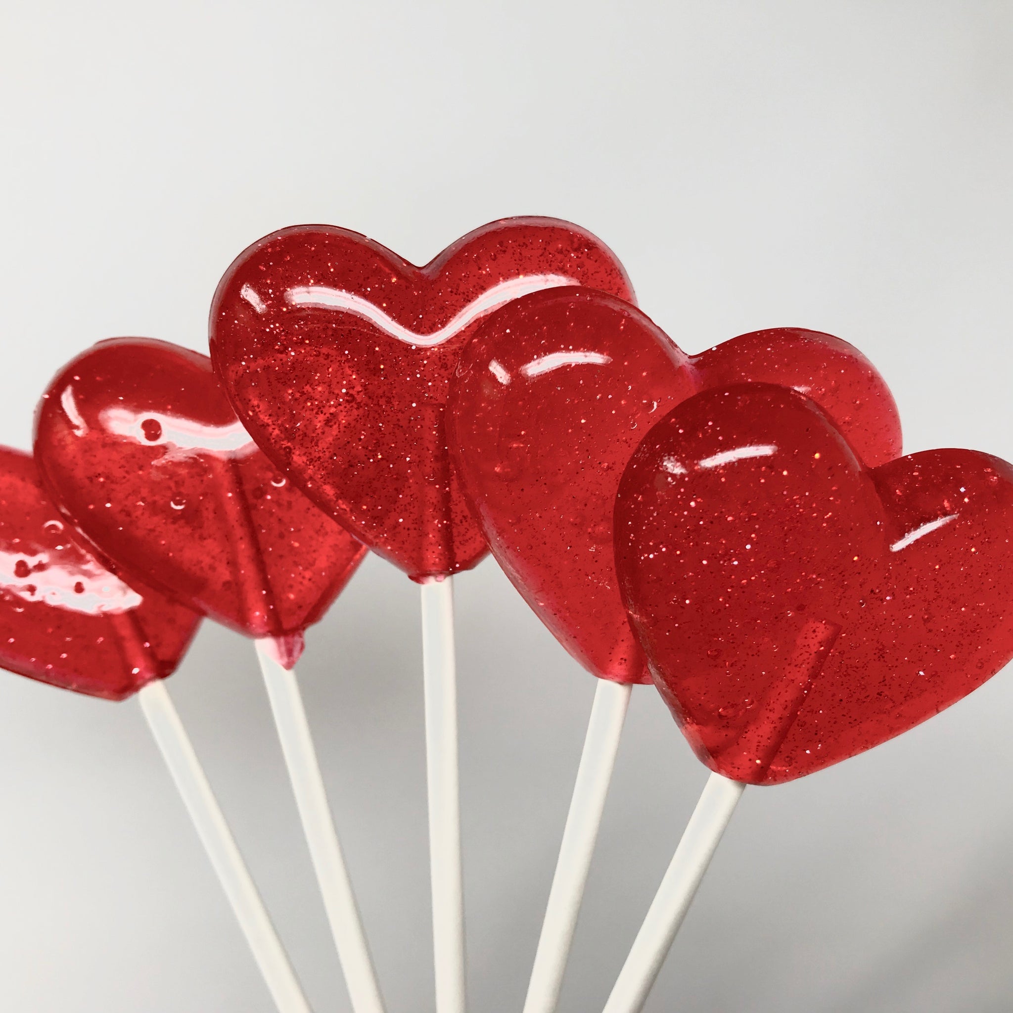 Red Heart Lollipops 6-piece set by I Want Candy!