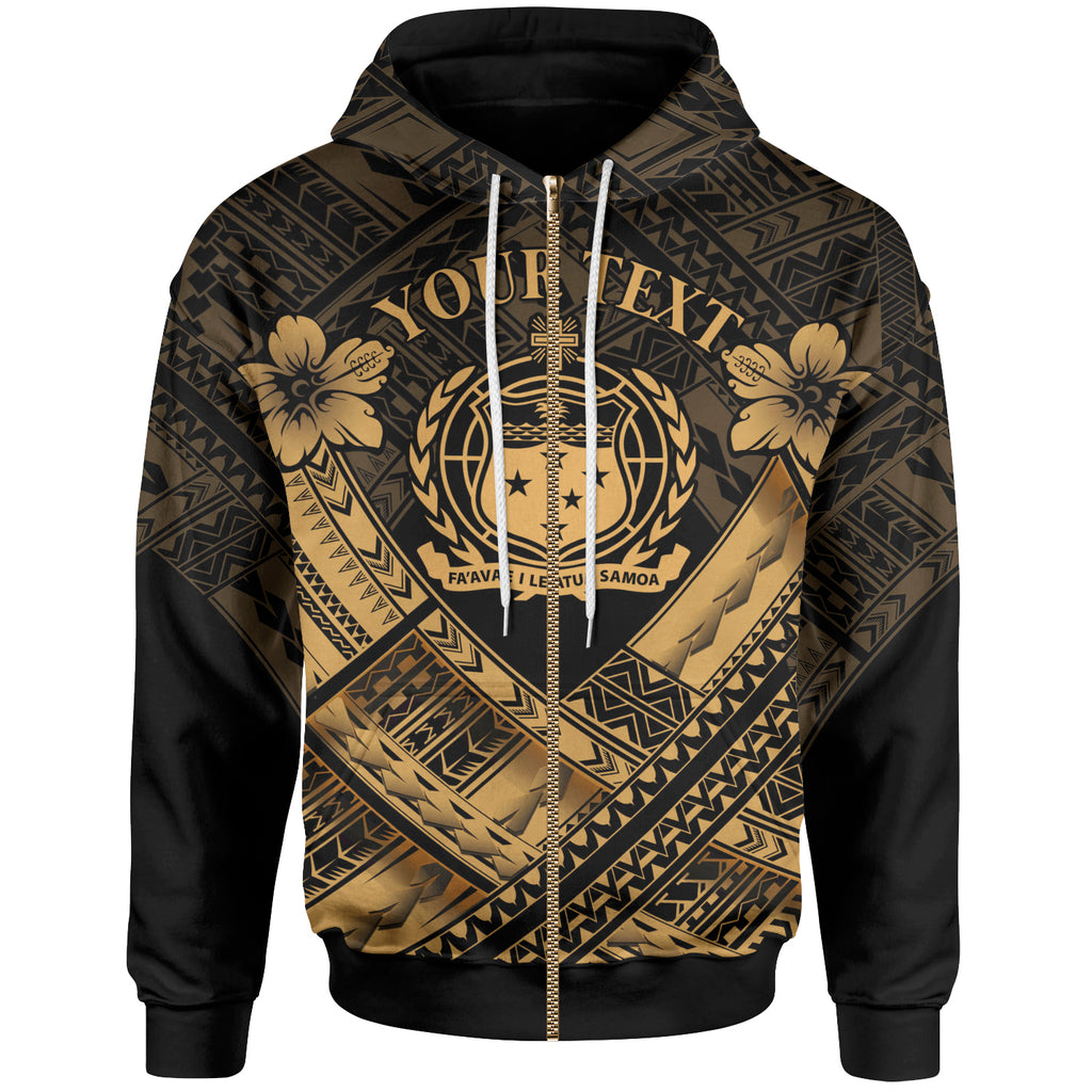 gold hibiscus print hoodie