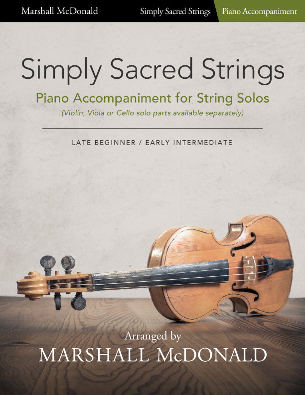 Productos lácteos Manchuria bádminton Simply Sacred Strings (cello with piano accompaniment) - Marshall McDonald