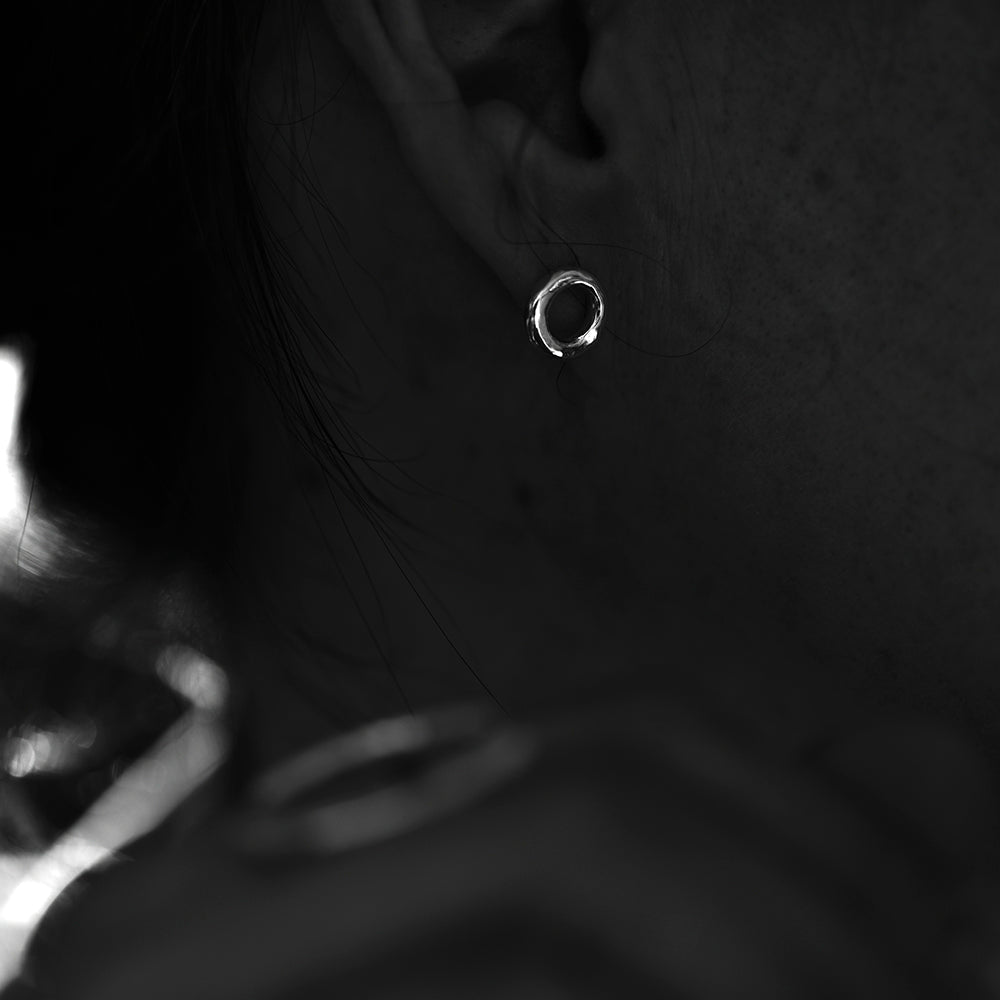 Alku Mini Earring Silver, hand forged in our Studio in Stockholm – Wild &  Arrow