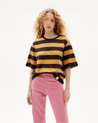 Ochre Stripes Lucia Organic Cotton T-Shirt