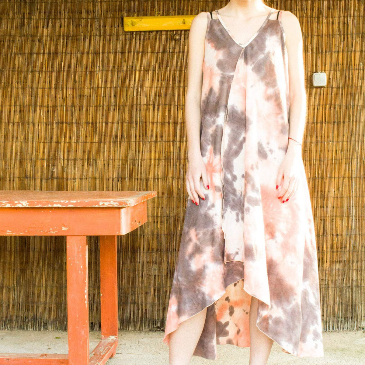 tie dye flowy dress