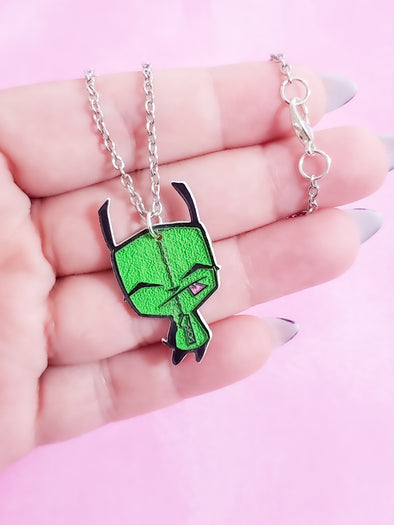 Gir in Dog Costume , Invader Zim Pendant, Fandom - Etsy