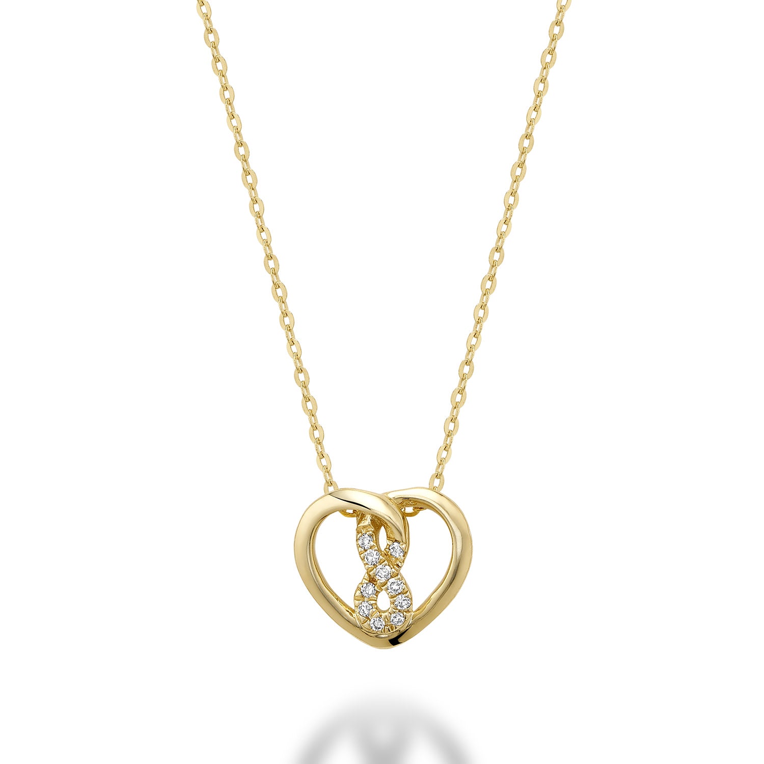 APPELT'S DIAMONDS | RNB 10K GOLD HEART DIAMOND NECKLACE