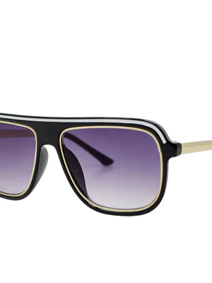 Black Retro Flight Sunglasses - The Cotton Patch Ocean Springs