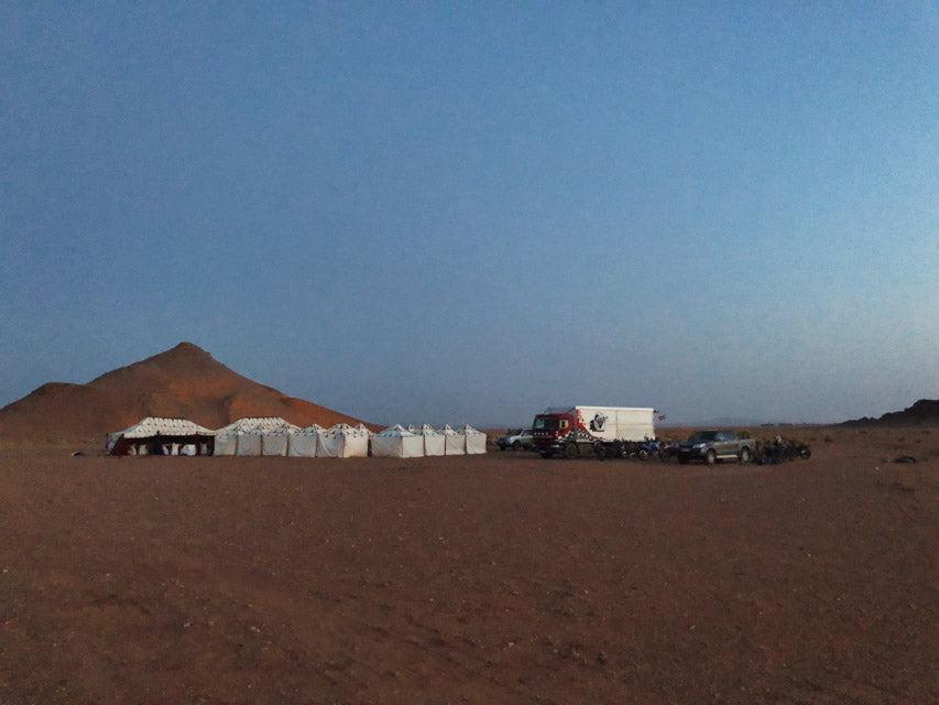 Le lendemain matin dans le camp à nouveau avec le meilleur temps