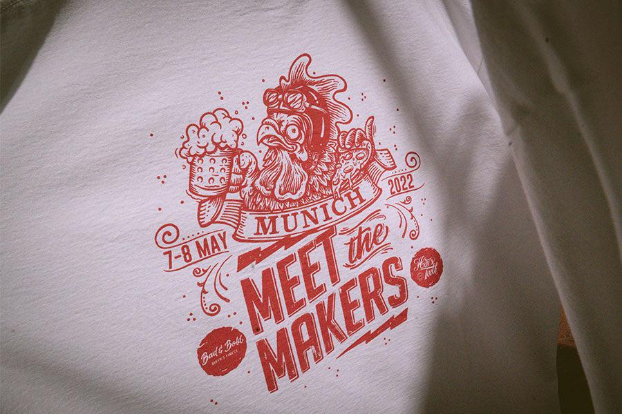 Meet the Makers Event T-Shirt by Hen's Teeth