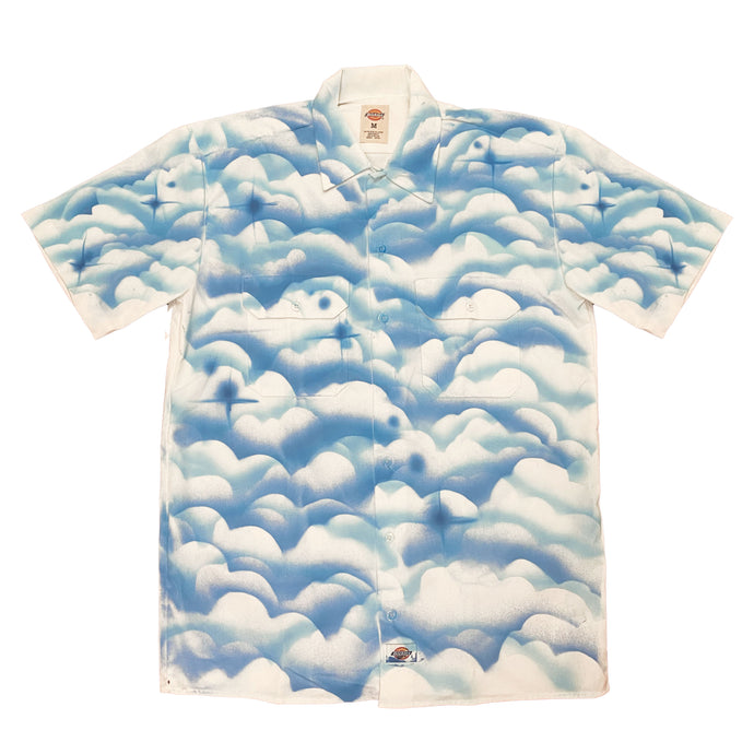 NP SKIES BUTTON UP SHIRT - WHITE