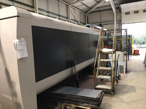 Bystronic for sale Bysprint Fiber 3015 With ByTrans Extended laser automation sheet loader twin fork removal compact cell used laser cutting machine for sale Australia