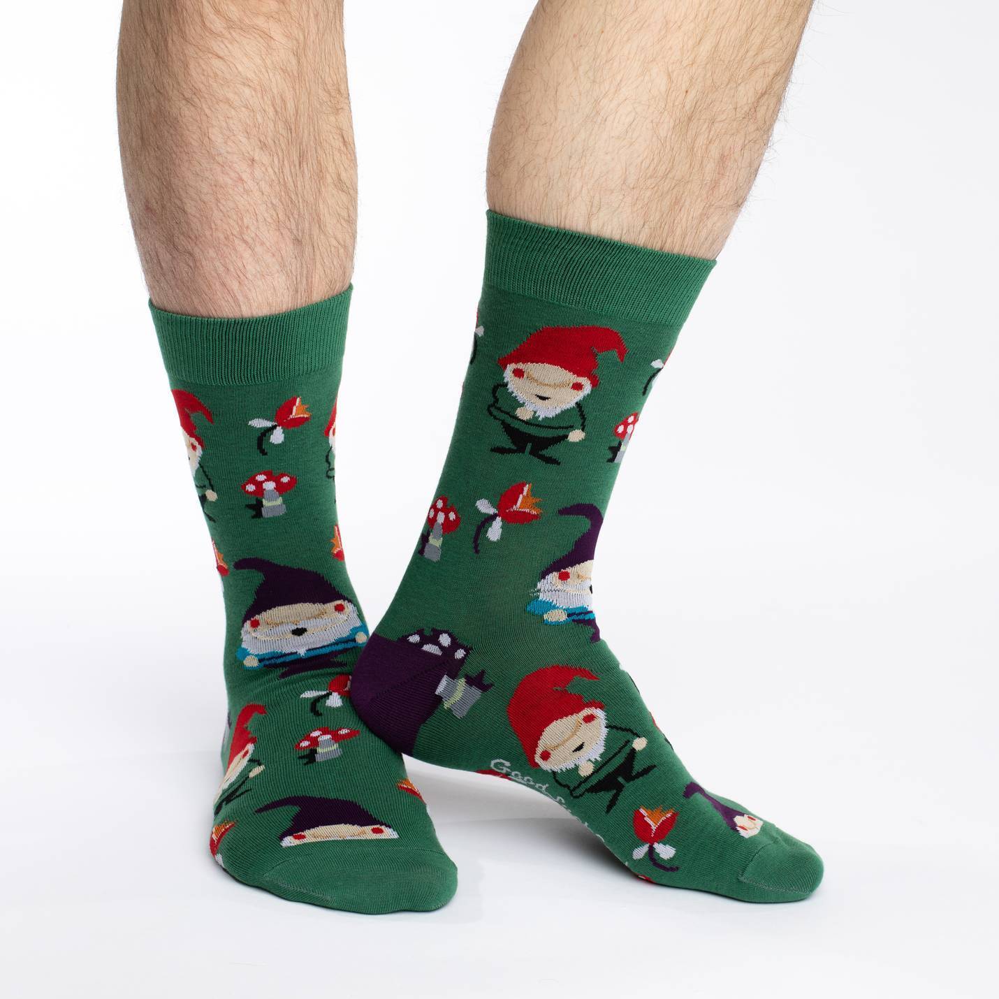 Men's Lawn Gnomes Socks – Good Luck Sock