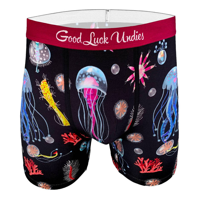 Good Luck Undies Kraken Boxer Brief Underwear No Chafe Anti Roll Waistband  MD - www.