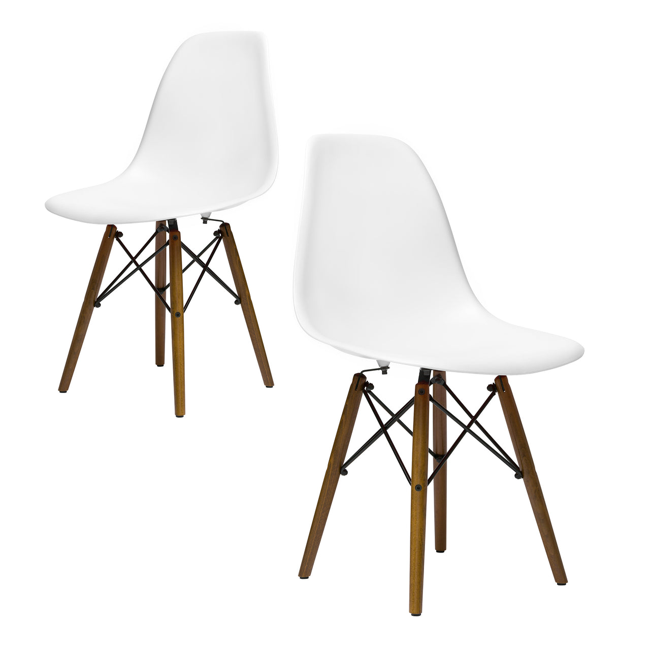 Set of 2 - Chelsea DSW Side Chair - Set of 2 (White) – Laura Furniture