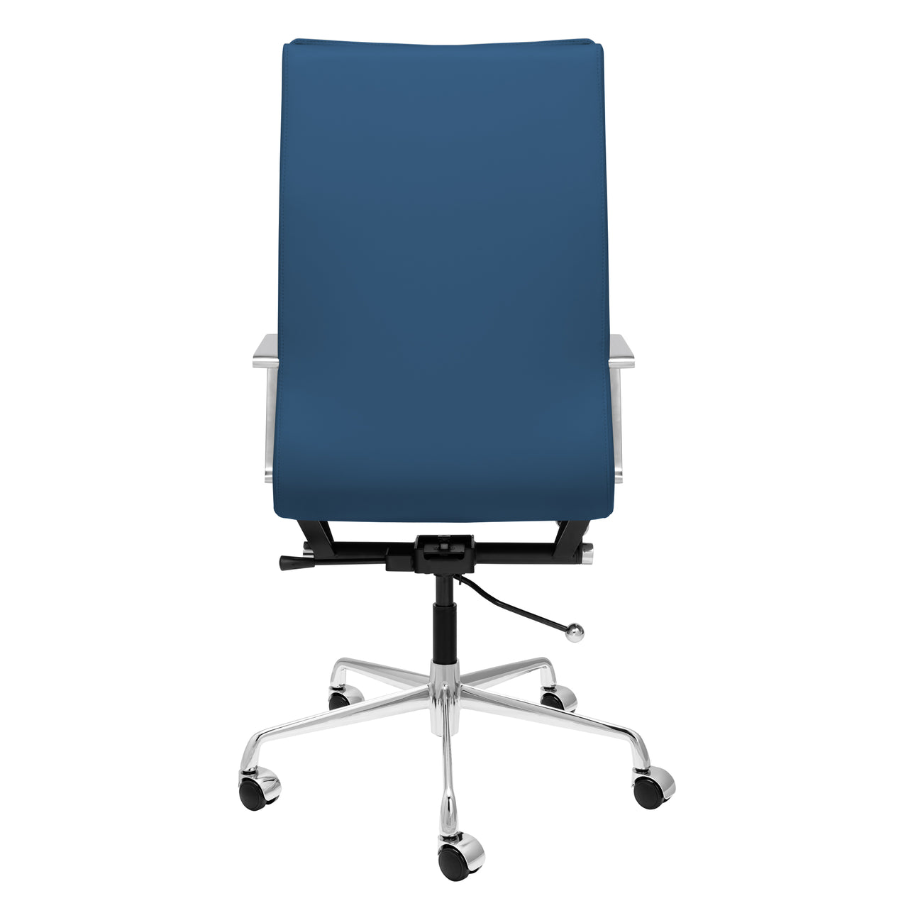 Ships October 16th Lexi Tall Back Soft Pad Office Chair Blue Laura Furniture