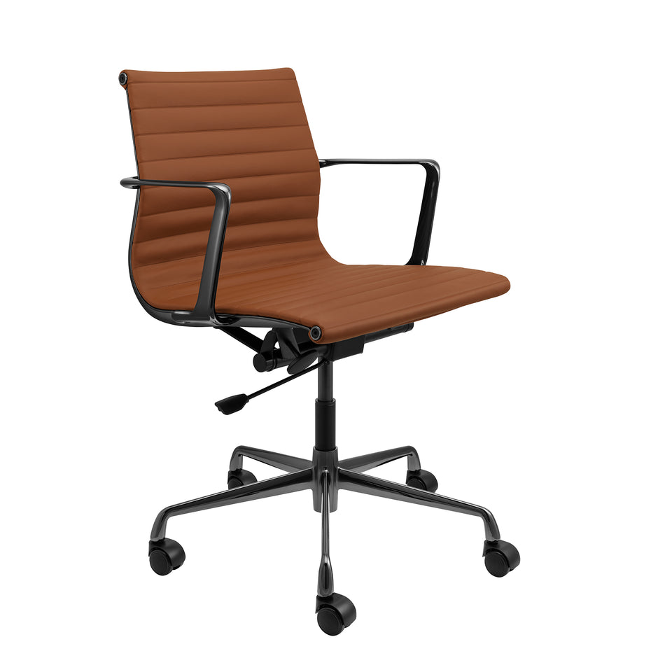 Pro Ribbed Management Chair (Brown/Gunmetal Limited Edition)